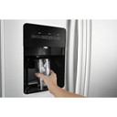 Amana® Réfrigérateur côte à côte avec distributeur externe d’eau et de glaçons à deux palettes, 33 po ASI2175GRS