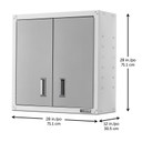 Gladiator® Armoire murale GearBox à porte pleine longueur prête à assembler GAWG28FVEW