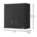 Gladiator® Armoire murale GearBox à porte pleine longueur prête à assembler GAWG28FDESG