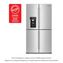 Kitchenaid® Réfrigérateur à 4 portes et profondeur de comptoir avec zone de température flexible et fini PrintShield™ de 36 po et 19.4 pi cu KRQC736RPS