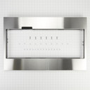 Trousse de garniture standard pour four à micro-ondes à hotte intégrée et profil bas avec poignée encastrée, acier inoxydable W11451313