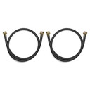 Tuyau d’arrivée d’eau noir de 4 pi pour laveuse 1050 PSI - Paquet de 2 8212546RP
