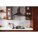 Whirlpool® Hotte de cuisinière contemporaine murale en acier inoxydable noir - 36 po WVW53UC6HV