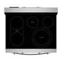 Whirlpool® Cuisinière électrique intelligente de 30 pouces avec technologie de cuisson à air, revêtement WipeClean™, auto-nettoyage/netoyage à la vapeur, préchauffage à grande vitesse et capacité de 5.3 pi cu YWFES7530RZ