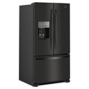 Whirlpool® Réfrigérateur à portes françaises et congélateur inférieur - 36po - 25picu WRFF3436RB