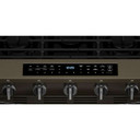 Whirlpool® Cuisinière au gaz intelligente à commandes frontales de 30 pouces avec technologie de cuisson à air, vapeur/auto-nettoyage, préchauffage à grande vitesse et capacité de 5.3 pi cu WSGS7530RV