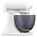 Kitchenaid® Bol en céramique pour batteur sur socle de 5 pintes - Fleurs d’époque KSM2CB5BF