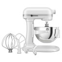 Batteur sur socle à bol relevable, 5,5 pintes, KitchenAid® KSM55SXXXWH