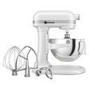 Batteur sur socle à bol relevable, 5,5 pintes, KitchenAid® KSM55SXXXWH