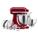 Kitchenaid® Batteur sur socle à tête inclinable Artisan® avec ensemble d'accessoires de qualité supérieure KSM195PSER