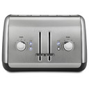 Grille-pain à 4 fentes KitchenAid® avec levier de remontée très haute manuelle KMT4115CU