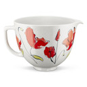 Kitchenaid® Bol en céramique de 5 pintes avec motifs de coquelicots KSM2CB5PPY