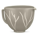 Kitchenaid® Bol en céramique à motifs de feuilles de 5 pintes KSM2CB5BL
