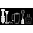 Kitchenaid® Mélangeur à main câblé à vitesses variablesavec accessoires. KHBV83WH
