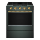 Kitchenaid® Cuisinière au gaz coulissante intelligente avec modes de cuisson à convection et brûleur 2 en 1 - 5 pi cu KSGS530SJP