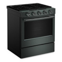 Kitchenaid® Cuisinière au gaz coulissante intelligente avec modes de cuisson à convection et brûleur 2 en 1 - 5 pi cu KSGS530SJP
