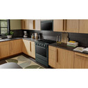 Kitchenaid® Cuisinière au gaz coulissante intelligente avec modes de cuisson à convection et brûleur 2 en 1 - 5 pi cu KSGS530SJP