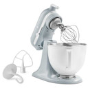 Kitchenaid® Ensemble de batteur sur socle, série limitée Heritage Artisan®, accessoire broyeur d’aliments en métal et mélangeur à main KSM180BDL1