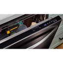 Lave-vaisselle Whirlpool® de 24 pouces avec fonction de lavage à couverture totale et séchage automatique à l'air libre en acier inoxydable noir résistant aux traces de doigts WDTS8024SV