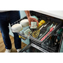 Lave-vaisselle Whirlpool® de 24 pouces avec fonction de lavage à couverture totale et séchage automatique à l'air libre en acier inoxydable noir résistant aux traces de doigts WDTS8024SV