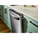 Lave-vaisselle Whirlpool® de 24 pouces avec fonction de lavage à couverture totale et séchage automatique à l'air libre, en acier inoxydable résistant aux traces de doigts WDTS8024SZ
