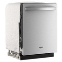 Lave-vaisselle Whirlpool® de 24 pouces avec fonction de lavage à couverture totale et séchage automatique à l'air libre, en acier inoxydable résistant aux traces de doigts WDTS8024SZ