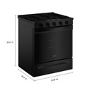 Whirlpool® Cuisinière au gaz avec technologie de cuisson à air - 30 po WSGS5030SB