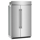 Kitchenaid® Réfrigérateur côte à côte encastré avec intérieur platine - 48 po - 30 pi cu KBSN748SPS