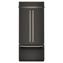 Kitchenaid® Réfrigérateur encastré à congélateur inférieur avec intérieur platine- 36 po - 20.8 pi cu KBFN536SBE