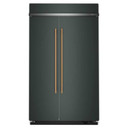 Kitchenaid® Réfrigérateur côte à côte encastré avec intérieur platine - 48 po - 30 pi cu KBSN748SJP