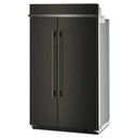 Kitchenaid® Réfrigérateur côte à côte encastré avec intérieur platine - 48 po - 30 pi cu KBSN748SBE