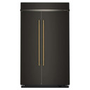 Kitchenaid® Réfrigérateur côte à côte encastré avec intérieur platine - 48 po - 30 pi cu KBSN748SBE