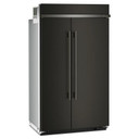 Kitchenaid® Réfrigérateur côte à côte encastré avec intérieur platine - 48 po - 30 pi cu KBSN748SBE