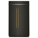 Kitchenaid® Réfrigérateur côte à côte encastré avec intérieur platine - 48 po - 30 pi cu KBSN748SBE