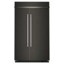 Kitchenaid® Réfrigérateur côte à côte encastré avec intérieur platine - 48 po - 30 pi cu KBSN748SBE