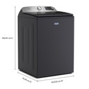 Maytag® Laveuse à chargement vertical Animal Pet Pro avec agitateur, option Extra Power et cycle d’assainissement avec Oxi - 6 pi cu MTW7205RF
