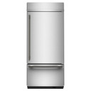 Kitchenaid® Réfrigérateur encastré à congélateur inférieur avec intérieur platine - 36 po - 20.8 pi cu KBBR336SPS