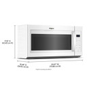 Whirlpool® Four à micro-ondes à hotte intégrée avec cuisson par détection - 1,9 pi cu - 1000 watts YWMMS3230SW