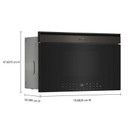 Whirlpool® Four à micro-ondes intelligent multifonctionnel encastré avec friture à air de 1.1 pi cu - 900 watts YWMBT7030SV