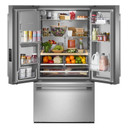 Kitchenaid® Réfrigérateur à portes françaises avec distributeur d’eau et de glaçons extérieur - 30 pi cu KRFF436SPS