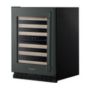 Kitchenaid® Cellier sous le comptoir avec porte-bouteilles à devant en bois à pleine extension - 24 po KUWL524SJP