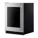 Kitchenaid® Réfrigérateur sous le comptoir avec porte en verre - 24 po KURL324SSB