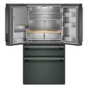 Kitchenaid® Réfrigérateur à portes françaises avec distributeur d’eau et de glaçons extérieur et tiroir réfrigéré pleine largeur FreshChill™ - 29 pi cu KRMF436SJP