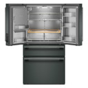 Kitchenaid® Réfrigérateur à portes françaises avec distributeur d’eau et de glaçons extérieur et tiroir réfrigéré pleine largeur FreshChill™ - 29 pi cu KRMF436SJP