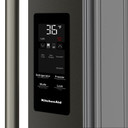 Kitchenaid® Réfrigérateur à portes françaises avec distributeur d’eau et de glaçons extérieur et tiroir réfrigéré pleine largeur FreshChill™ - 29 pi cu KRMF436SBE