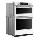 Kitchenaid® Four mural combiné électrique intelligent de 30 pouces avec modes de cuisson assistée - Blanc KOEC730SWH