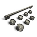 Trousse d'accessoires de personnalisation (poignées et boutons) couleur minerai noir pour cuisinière au gaz de style commercial de 36 po KitchenAid® W11774752