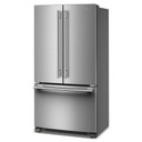 Kitchenaid® Réfrigérateur à portes françaises, profondeur de comptoir et distributeur intérieur de 20 pi cu - 36 po KRFC136SPS