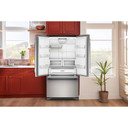 Kitchenaid® Réfrigérateur à portes françaises, profondeur de comptoir et distributeur intérieur de 22 pi cu - 36 po KRFC136TPS