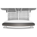 Kitchenaid® Réfrigérateur à portes françaises, profondeur standard et distributeur intérieur de 22 pi cu - 33 po KRFF333SPS